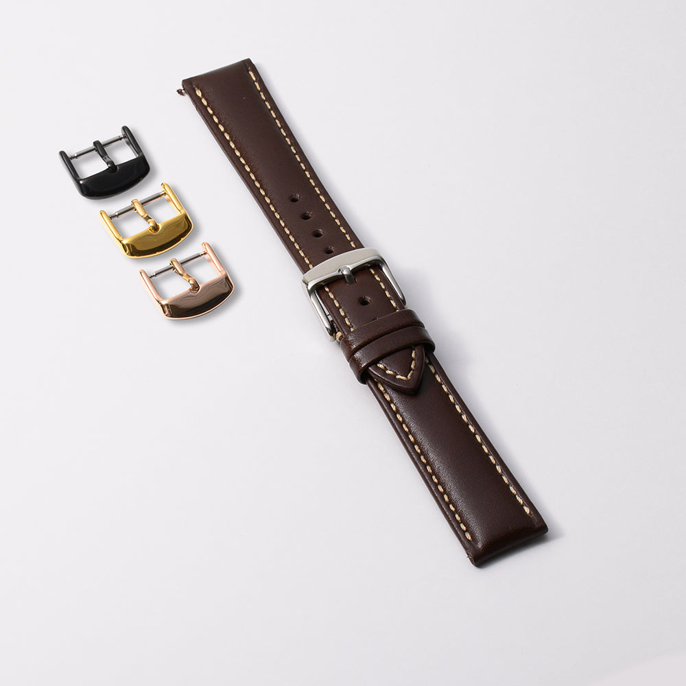 栃木レザー ダークブラウン 【18mm】 誕生日プレゼントの為にプレミアムギフトウォッチ
