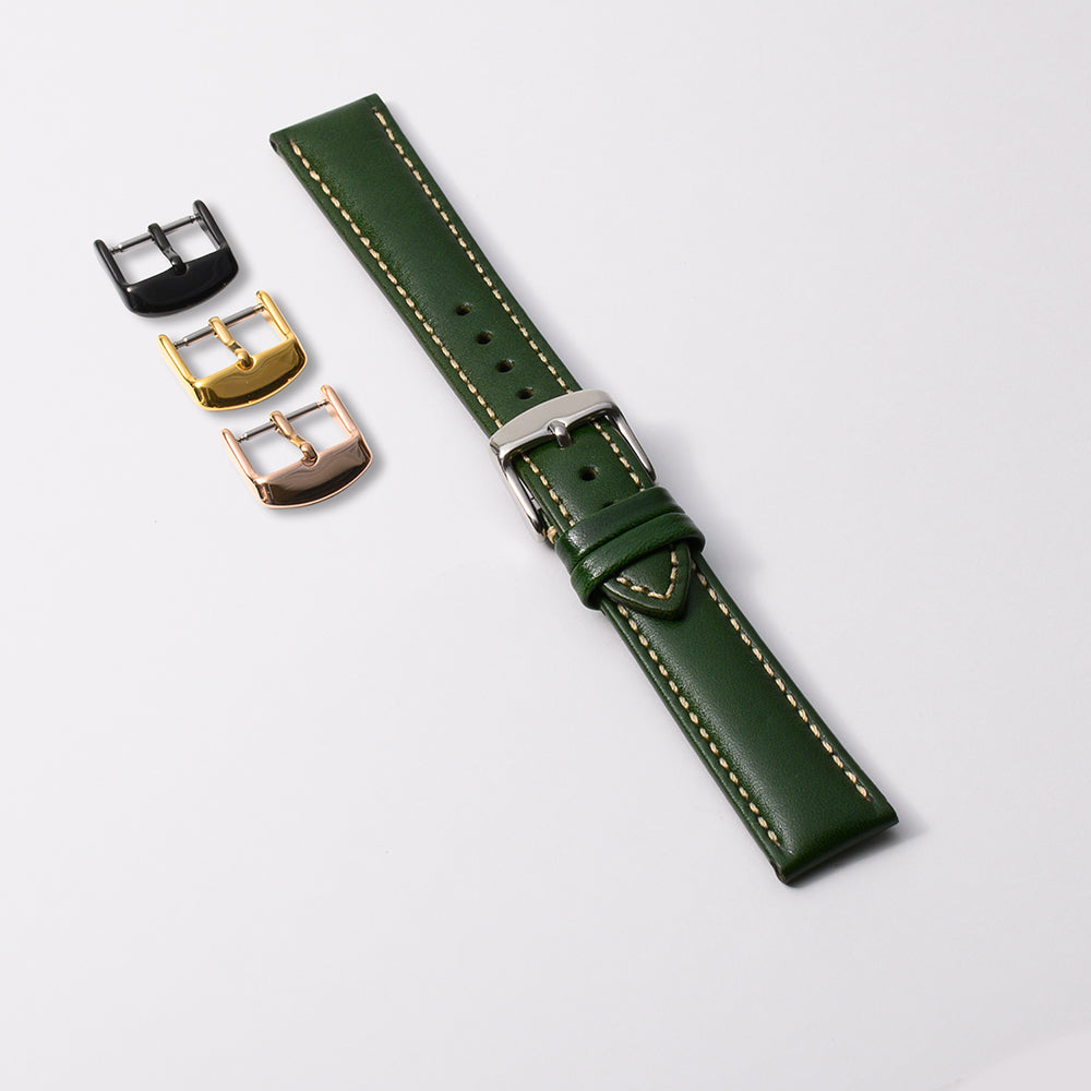 栃木レザー グリーン 【18mm】 誕生日プレゼントの為にプレミアムギフトウォッチ