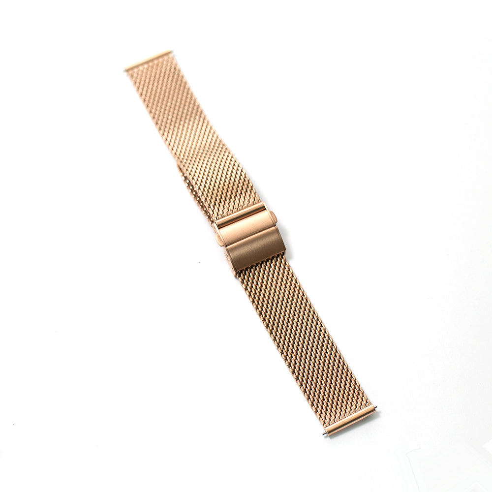 メッシュメタルブレス ローズゴールド 【18mm】 誕生日プレゼントの為にプレミアムギフトウォッチ