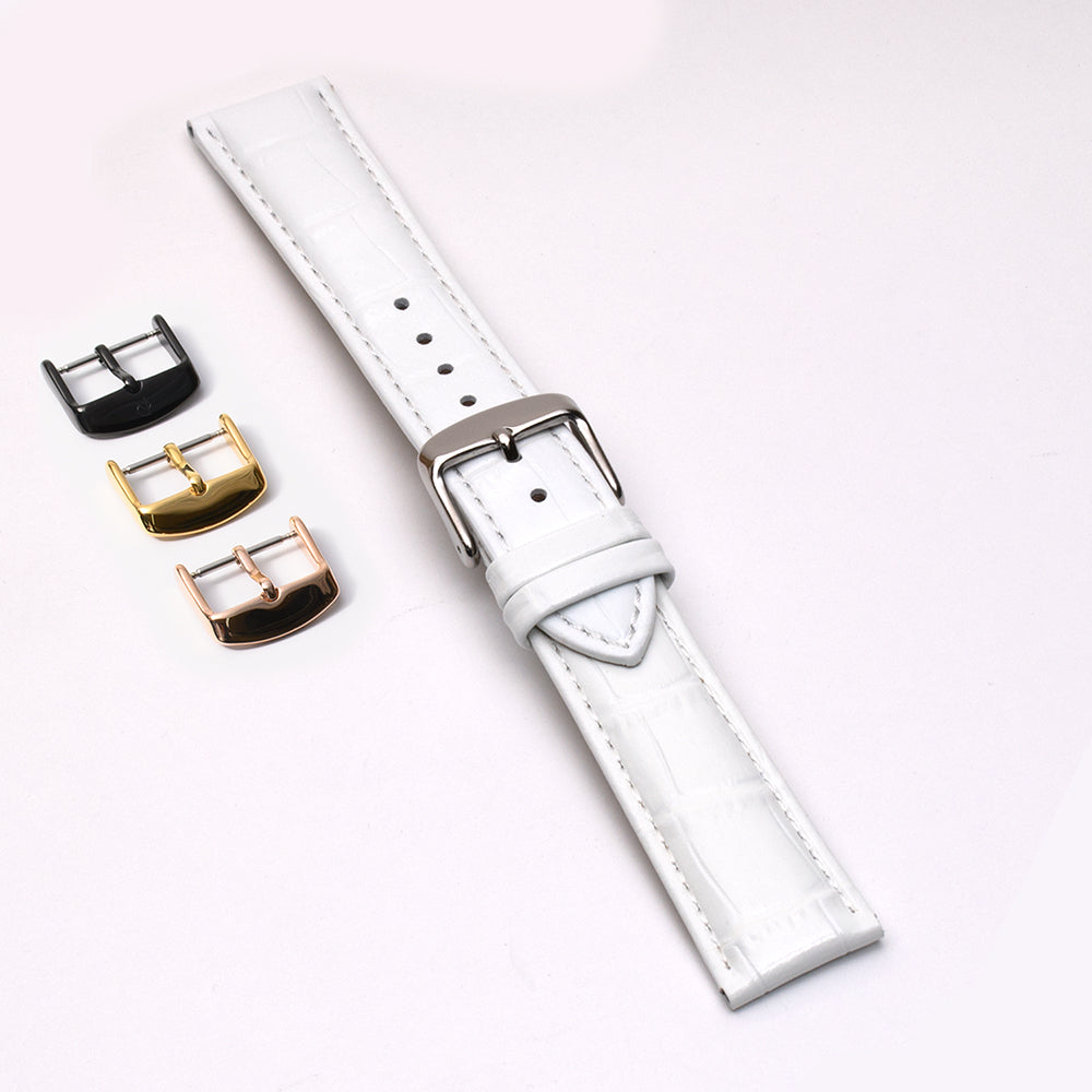本牛革 レザーホワイト 【20mm】 誕生日プレゼントの為にプレミアムギフトウォッチ