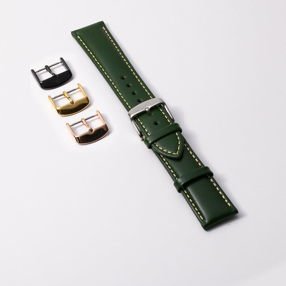 栃木レザー グリーン 【20mm】 誕生日プレゼントの為にプレミアムギフトウォッチ