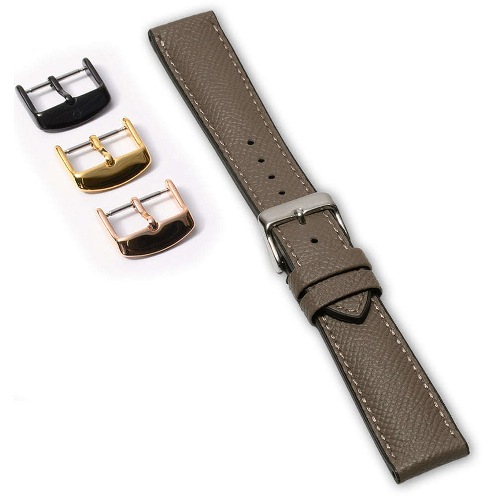 エンボスレザー×裏ラバー仕立て アイボリー 【20mm】 誕生日プレゼントの為にプレミアムギフトウォッチ