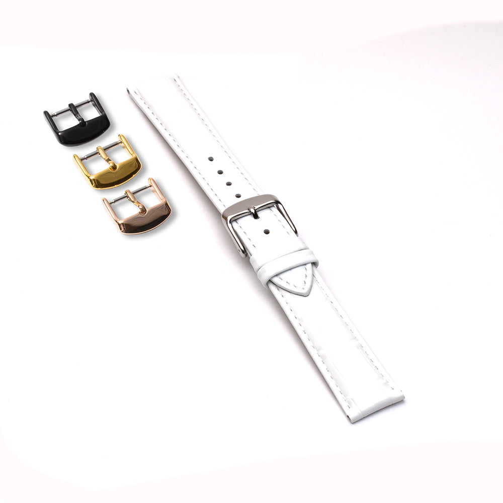本牛革　ホワイト 【18mm】　誕生日プレゼントの為にプレミアムギフトウォッチ