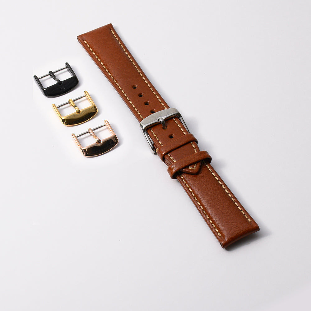 栃木レザー　ブラウン 【20mm】　誕生日プレゼントの為にプレミアムギフトウォッチ