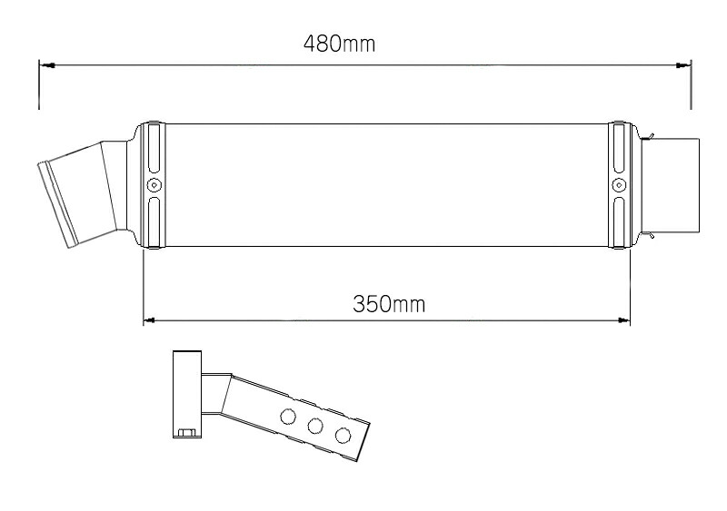 LCIPARTS SLIP-ON MUFFLER